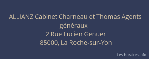 ALLIANZ Cabinet Charneau et Thomas Agents généraux