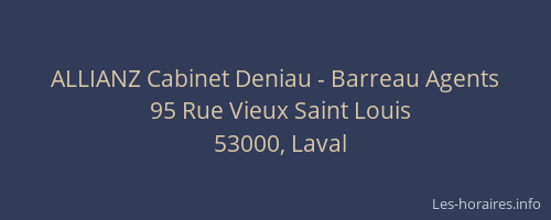 ALLIANZ Cabinet Deniau - Barreau Agents