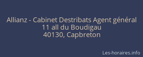Allianz - Cabinet Destribats Agent général