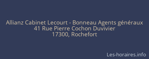 Allianz Cabinet Lecourt - Bonneau Agents généraux