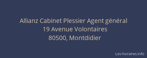 Allianz Cabinet Plessier Agent g&eacute;n&eacute;ral