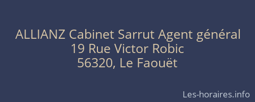 ALLIANZ Cabinet Sarrut Agent général