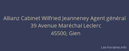 Allianz Cabinet Wilfried Jeanneney Agent général