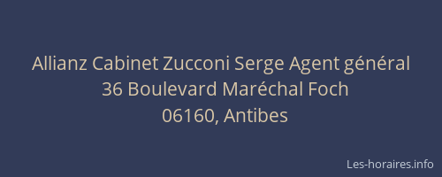 Allianz Cabinet Zucconi Serge Agent général