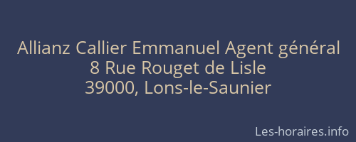 Allianz Callier Emmanuel Agent général