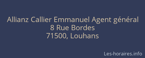 Allianz Callier Emmanuel Agent général