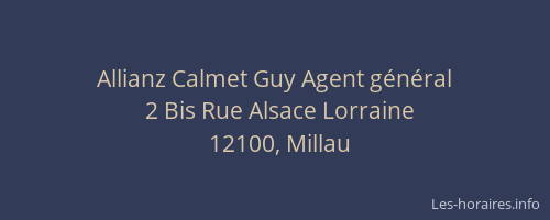 Allianz Calmet Guy Agent g&eacute;n&eacute;ral