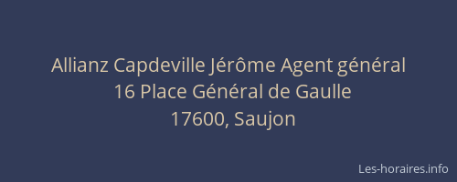 Allianz Capdeville J&eacute;r&ocirc;me Agent g&eacute;n&eacute;ral