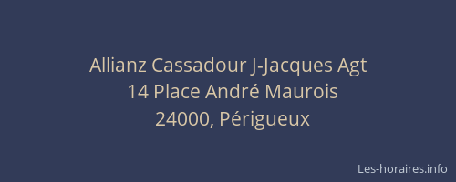 Allianz Cassadour J-Jacques Agt