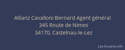 Allianz Cavalloni Bernard Agent général