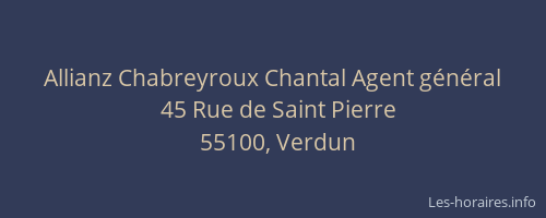 Allianz Chabreyroux Chantal Agent général
