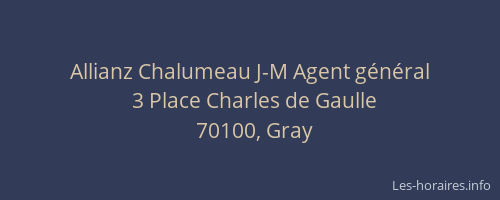 Allianz Chalumeau J-M Agent général