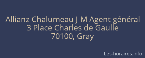 Allianz Chalumeau J-M Agent général