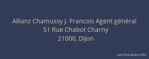 Allianz Chamussy J. Francois Agent général