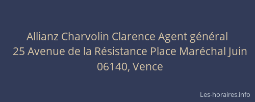 Allianz Charvolin Clarence Agent général