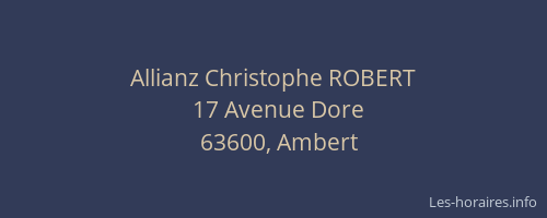Allianz Christophe ROBERT