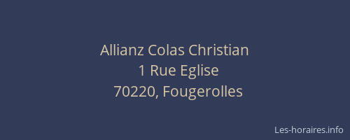 Allianz Colas Christian