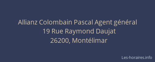 Allianz Colombain Pascal Agent général
