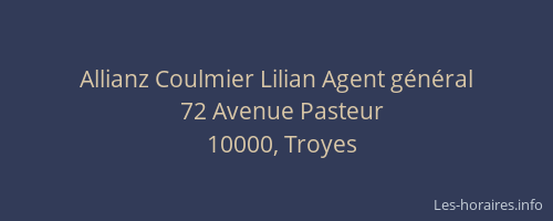 Allianz Coulmier Lilian Agent général
