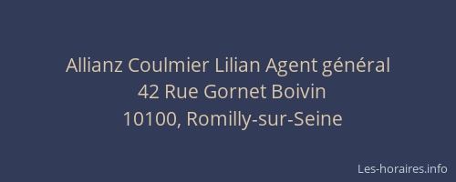 Allianz Coulmier Lilian Agent général