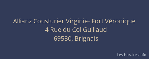 Allianz Cousturier Virginie- Fort Véronique