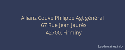 Allianz Couve Philippe Agt général