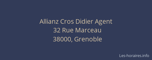 Allianz Cros Didier Agent