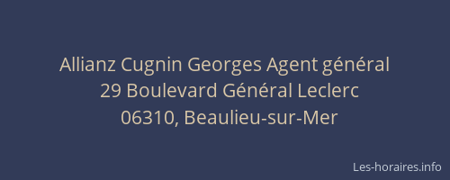 Allianz Cugnin Georges Agent général