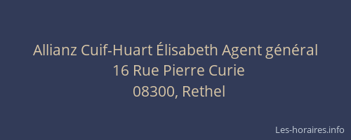 Allianz Cuif-Huart Élisabeth Agent général