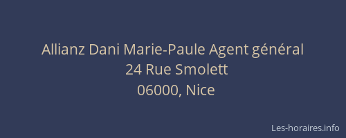 Allianz Dani Marie-Paule Agent général