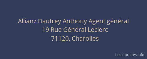 Allianz Dautrey Anthony Agent g&eacute;n&eacute;ral