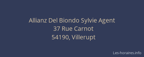 Allianz Del Biondo Sylvie Agent