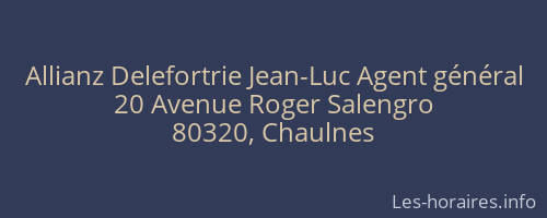 Allianz Delefortrie Jean-Luc Agent général