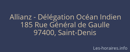 Allianz - Délégation Océan Indien