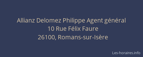Allianz Delomez Philippe Agent g&eacute;n&eacute;ral