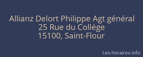 Allianz Delort Philippe Agt général