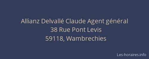 Allianz Delvallé Claude Agent général