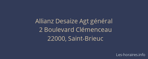 Allianz Desaize Agt général