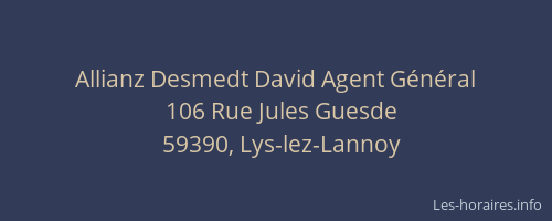 Allianz Desmedt David Agent Général