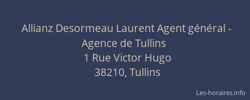 Allianz Desormeau Laurent Agent général - Agence de Tullins