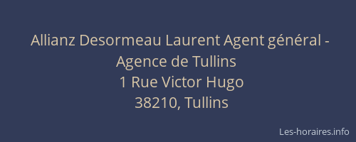 Allianz Desormeau Laurent Agent g&eacute;n&eacute;ral - Agence de Tullins