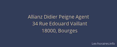 Allianz Didier Peigne Agent