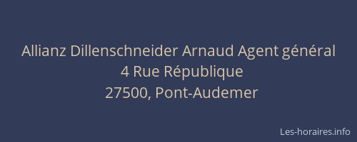 Allianz Dillenschneider Arnaud Agent général