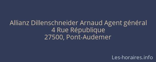 Allianz Dillenschneider Arnaud Agent général
