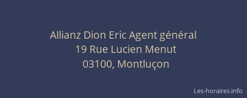 Allianz Dion Eric Agent général