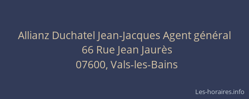 Allianz Duchatel Jean-Jacques Agent général