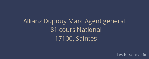 Allianz Dupouy Marc Agent général
