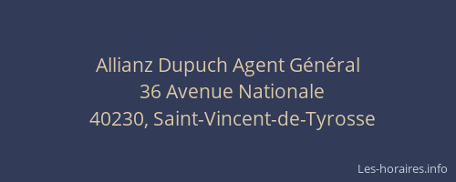 Allianz Dupuch Agent G&eacute;n&eacute;ral