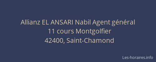 Allianz EL ANSARI Nabil Agent général