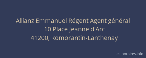 Allianz Emmanuel Régent Agent général